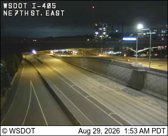 I-405 at MP 13.7: NE 7th St, East live camera view