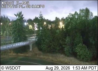 I-405 at MP 17.3: NE 70th,SB Ramps live camera view