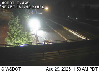 I-405 at MP 17.4: NE 70th,NB Ramps live camera view