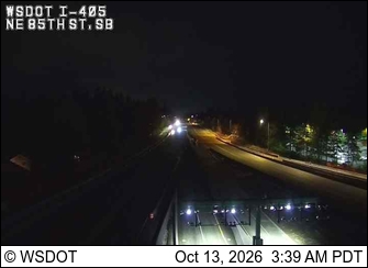 I-405 at MP 18.21: NE 85th St, SB live camera view