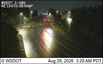 I-405 at MP 20.4: NE 124th St, SB Ramps live camera view