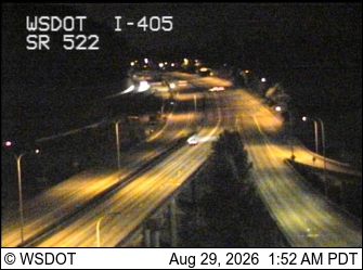 I-405 at MP 23.6: SR 522 Interchange live camera view