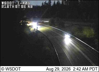 I-405 at MP 27.4: 216th St SE, NB live camera view