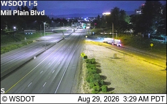 I-5 at MP 1.1: Mill Plain Blvd live camera view