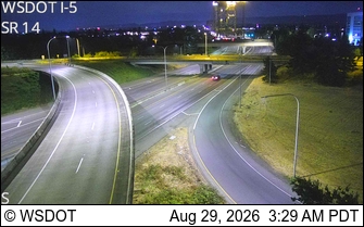 I-5 at MP 0.5: SR 14 Interchange live camera view