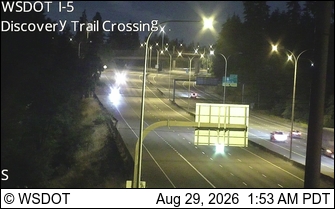 I-5 at MP 2.8: Discovery Trail Crossing live camera view
