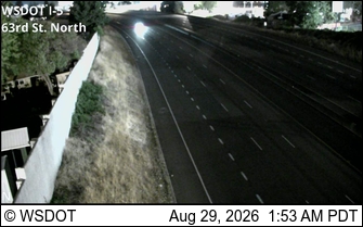 I-5 at MP 3.7: N of 63rd St live camera view