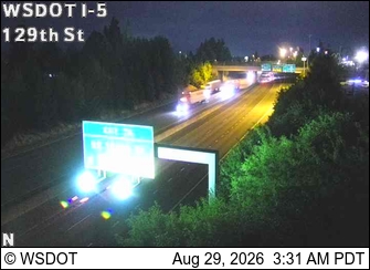 I-5 at MP 6.9: 129th St live camera view