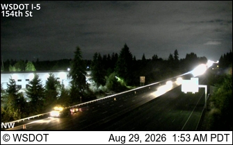 I-5 at MP 8.2: 154th St live camera view