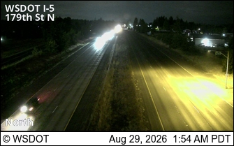 I-5 at MP 9.7: N of 179th St live camera view