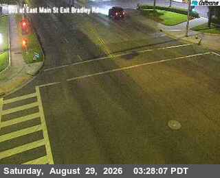 US-101: East Main St Exit Bradley Rd live camera view