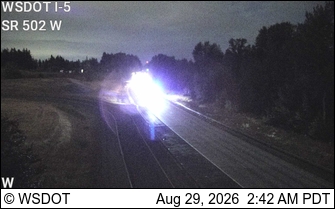 I-5 SB at MP 11.7: SR 502 on ramp live camera view