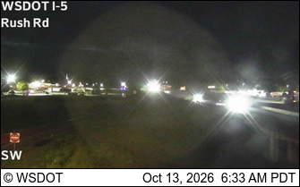 I-5 at MP 72.8: Rush Rd live camera view