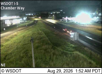 I-5 at MP 79.10: Chamber Way live camera view