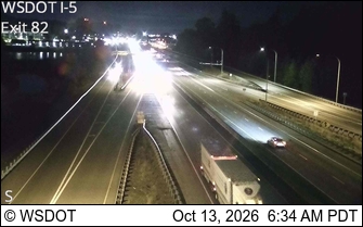 I-5 at MP 82.2: NB Exit 82 live camera view