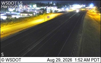 I-5 at MP 82.7: Harrison Ave #1 live camera view