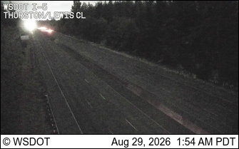 I-5 at MP 87.4: Thurston/Lewis County Line live camera view