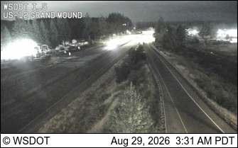 I-5 at MP 88.3: US 12 Interchange Grand Mound live camera view