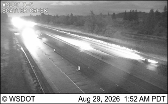 I-5 at MP 91.2: Scatter Creek live camera view