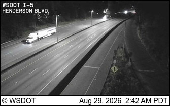 I-5 at MP 105.2: Henderson Blvd live camera view
