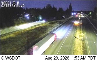 I-5 at MP 111.2: Gateway Blvd live camera view