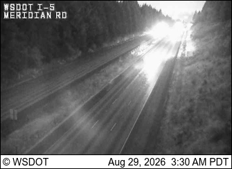 I-5 at MP 113: Meridian Rd live camera view