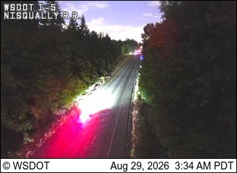 I-5 at MP 115.7: Nisqually Rail Road live camera view