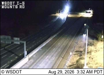 I-5 at MP 116.7: Mounts Road live camera view