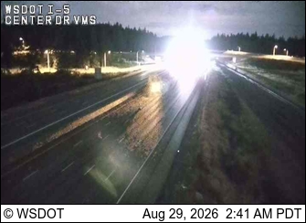 I-5 @MP 118.16: Center Dr VMS live camera view