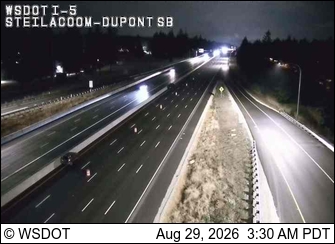 I-5 @ MP 118.9: Steilacoom-Dupont SB live camera view