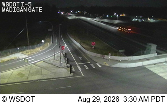 I-5 at MP 122.7: Madigan Gate live camera view
