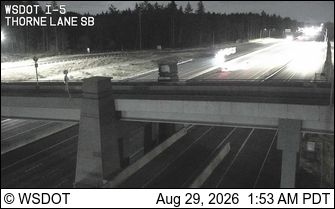 I-5 at MP 123.4: Thorne Lane SB live camera view