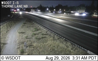 I-5 at MP 123.6: Thorne Lane NB live camera view