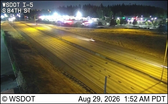 I-5 at MP 128.9: 84th St live camera view