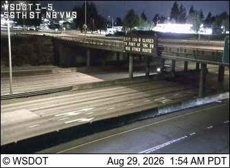 I-5 at 130.67: 56th St NB VMS live camera view