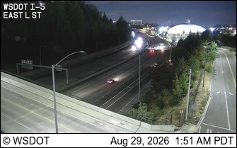 I-5 at MP 134.6: East L Street live camera view