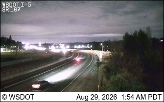 I-5 at MP 138.4: SR 167 live camera view