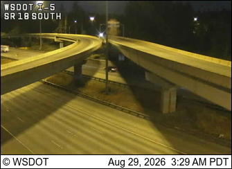 I-5 at MP 141.8: SR 18 Interchange, S live camera view