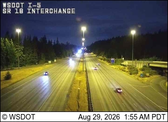 I-5 at MP 142: SR 18 Interchange live camera view