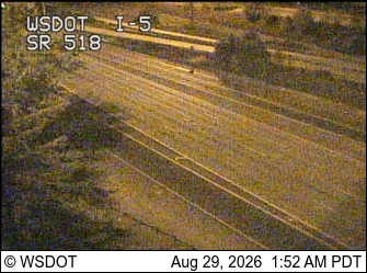 I-5 at MP 154.5: SR 518 Interchange live camera view