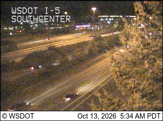 I-5 at MP 154.5: Southcenter live camera view