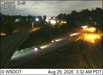 I-5 at MP 155.9: SR 599 Interchange live camera view