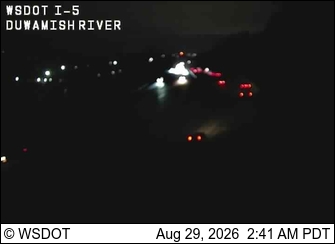 I-5 at MP 156.6: Duwamish River live camera view
