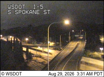 I-5 at MP 162.9: Spokane St live camera view