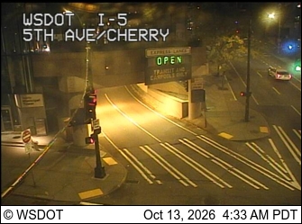 I-5 at MP 165.4: 5th Ave/Cherry live camera view