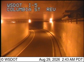 I-5 at MP 165.4: Columbia St Express Lanes live camera view