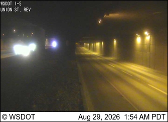 I-5 at MP 165.8: Union St Express Lanes live camera view