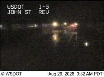 I-5 at MP 166.4: John St Express Lanes live camera view