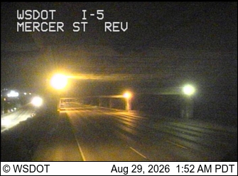 I-5 at MP 166.7: Mercer St Express Lanes live camera view