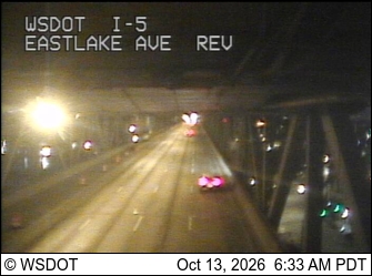 I-5 at MP 168.5: Eastlake Ave Express Lanes live camera view